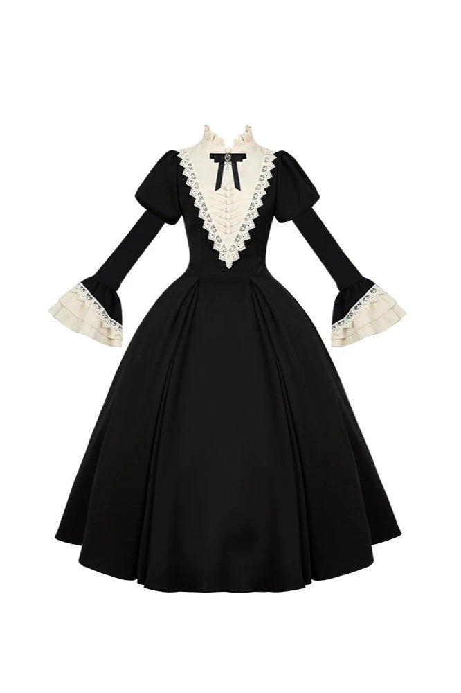 [Reservation product] Dark Gothic Girl School Dress Set