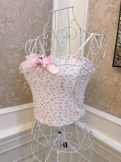 Lovely Pink Flower Camisole