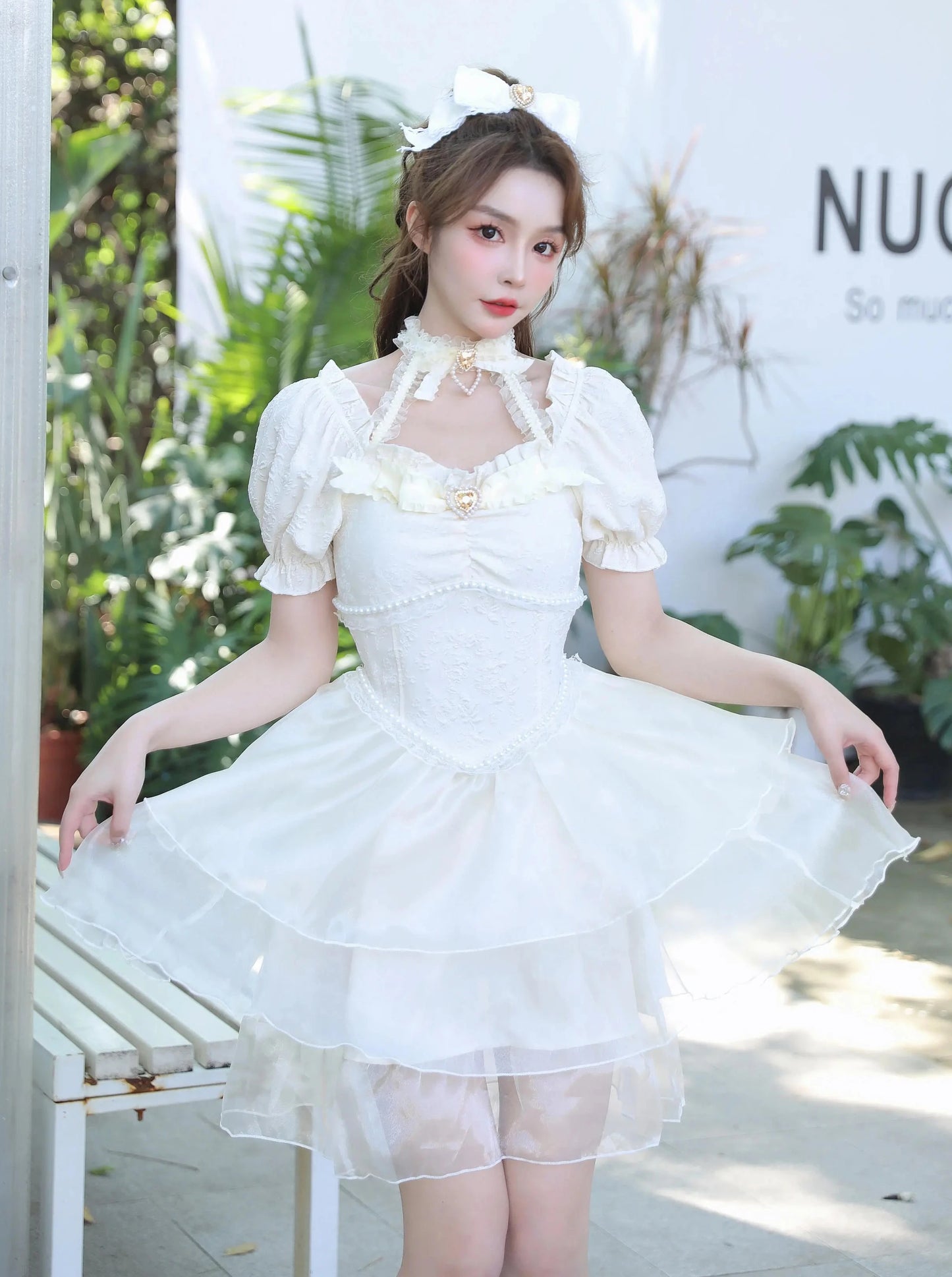 Pure White Sweet Girly Dress