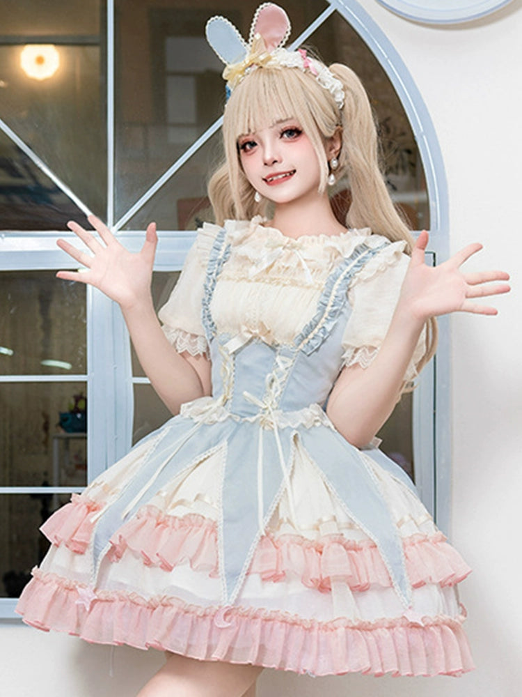 Original Lolita princesse robe tous les jours jsk doux mignon fleur mariage ballet cirque robe lolita été