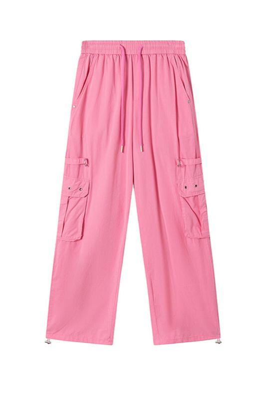 Pink Vintage Cargo Straight Pants