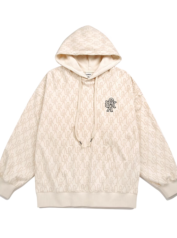 Logo Unisex Over Hooded Hoodie