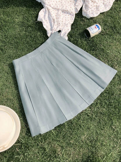 Summer Sailor Top + Pleated Skirt + Ribbon + Badge