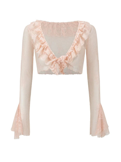 Lace Frill Short Top