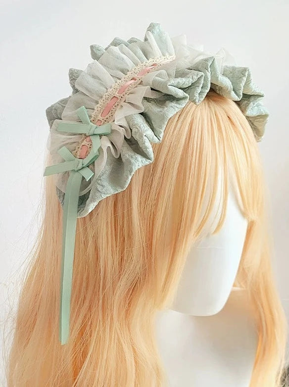 Lace-up Ribbon Lolita Dress + Fairy Inner Skirt + Headband