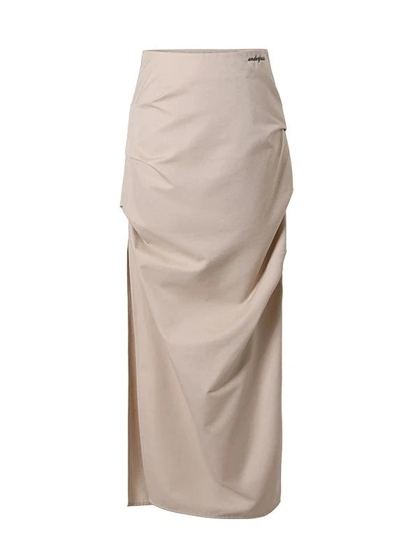 French ribbon camisole top + shirred skirt