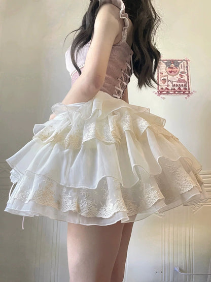 핑크 앤틱 발레 스타일 로리타 드레스 JSK 드레스 꽃 무늬 웨딩 로리타 화려한 푹신한 공주님 드레스