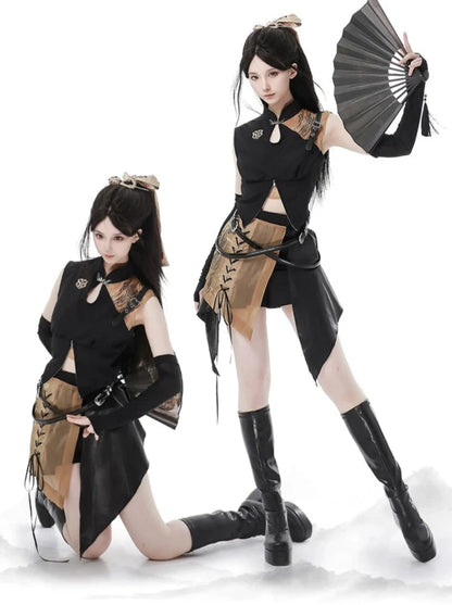 [Pre-order item] Mode China Top + Skirt
