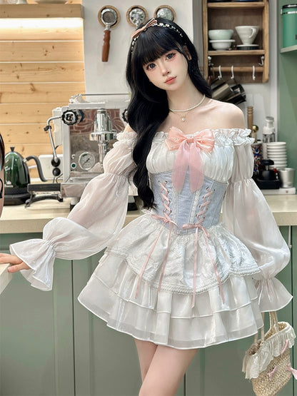 Sweet Chiffon Fairy Dress + Corset