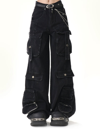 Street Party American Loose Jeans Cargo Pants