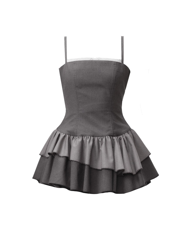 Lace Splicing Suspender Princess Camisole Dress