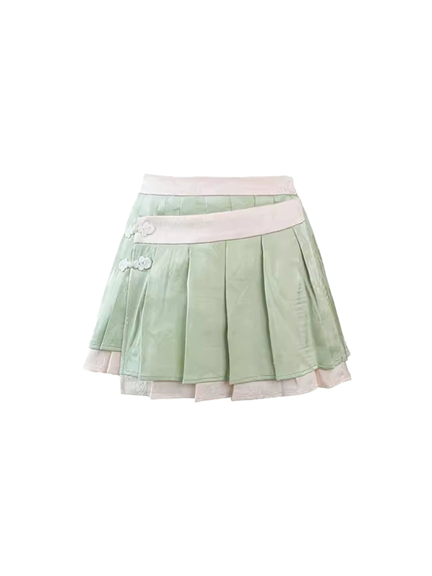 China Sweet Tops+Pleated Skirt