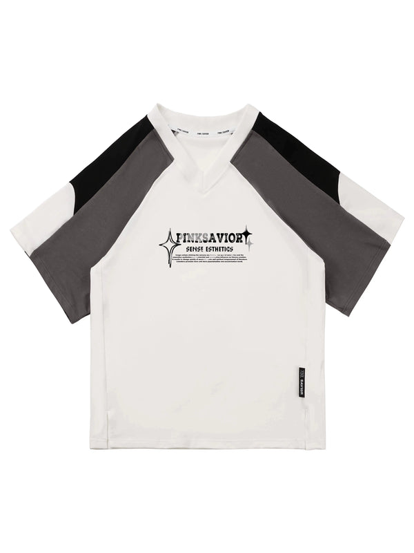 Circulating Star Black Gray Raglan Sporty T-Shirt + Pants