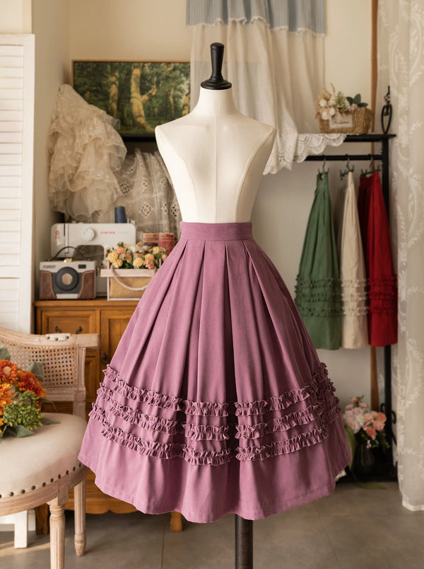 レトロロリータファンガスヘムスカート