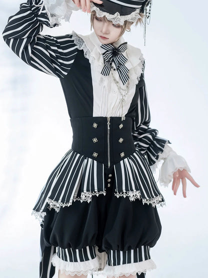 Wonderful Trick Retro Elegant Lolita Prince Shirt + Shorts [produit réservé].