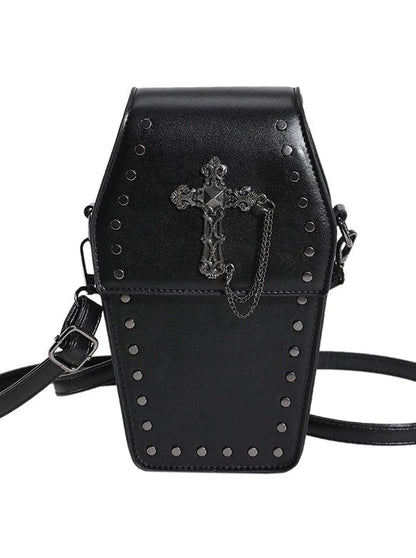 Cross Dark Studded Bag