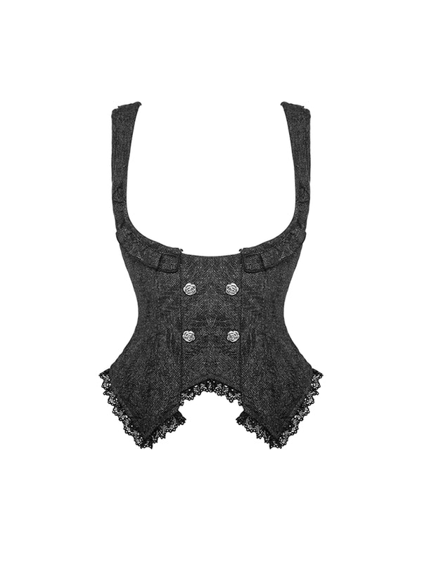 ブラックベルベットブレザーチェックスカートセット