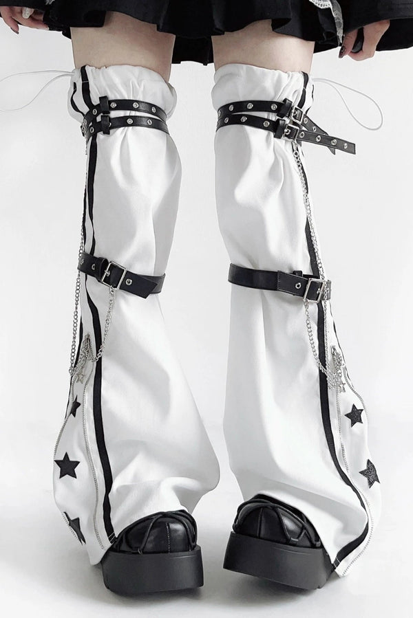 Star Belt Dark Leg Warmers