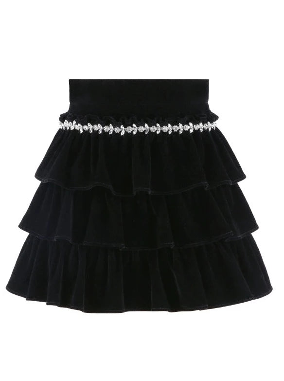 French Style Bracelet Through Sweater + Bijoux Skirt