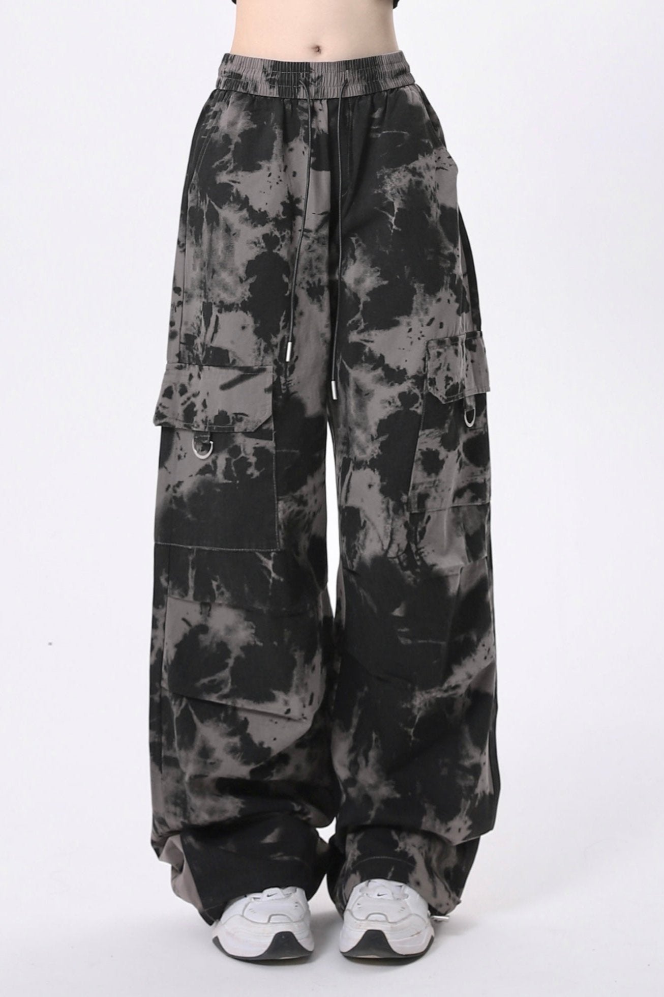 Ink Dye Multi-Pocket Cargo Pants