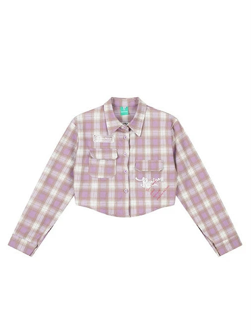 American Retro Check Short Shirt