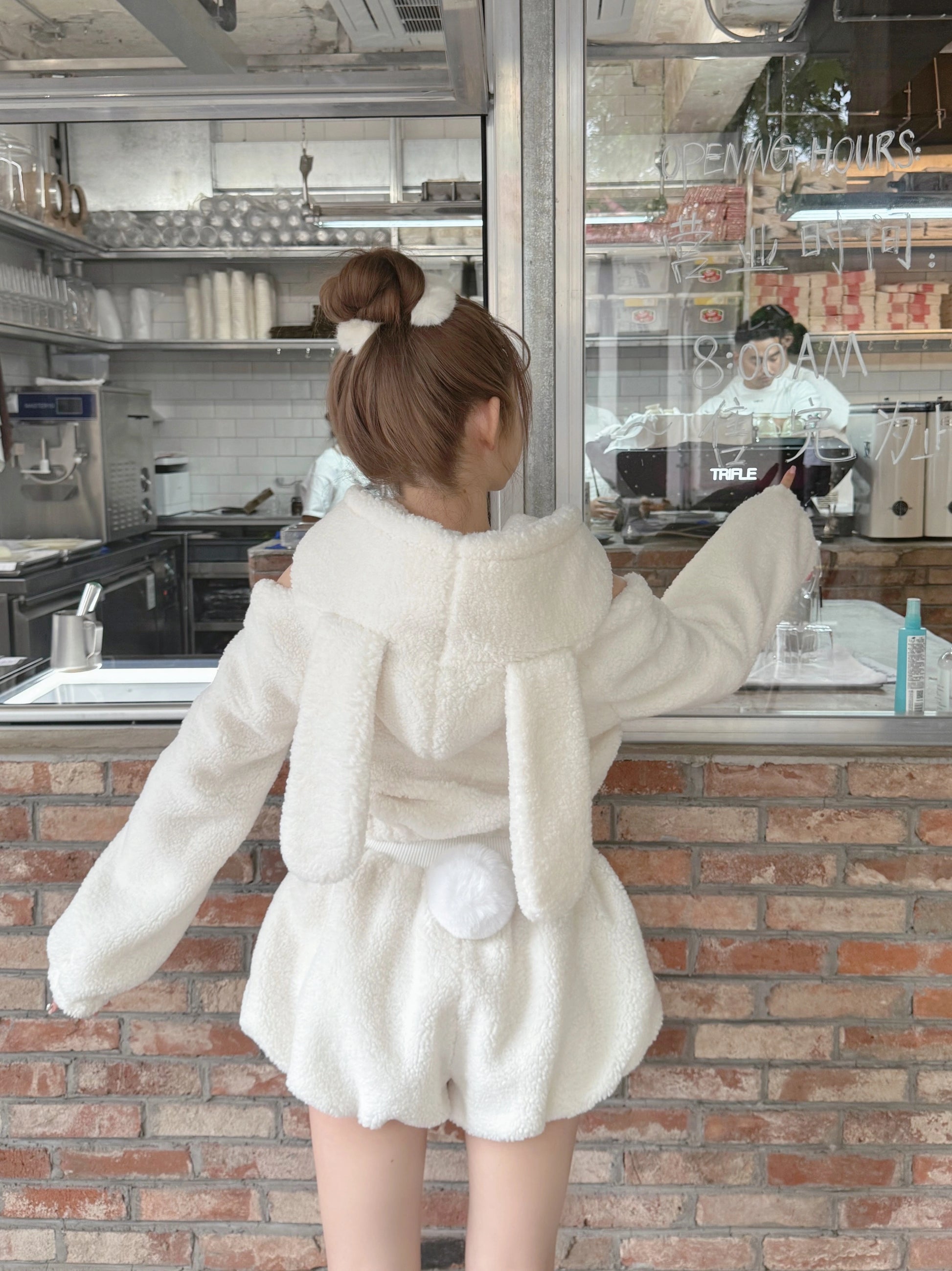 Bunny jacket with ears hotsell