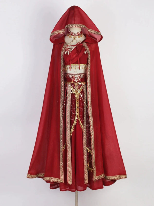 Frame Spirit Queen Western Dancer Skirt Tube Top Cape Suit