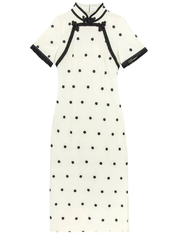 Little Fragrance Style Cardigan + Chinese Dress