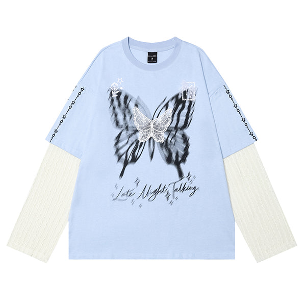 レースバタフライステッチレトロセット