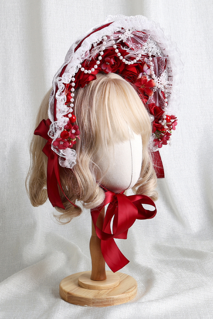 プリンセスティーパーティーロリータボンネット