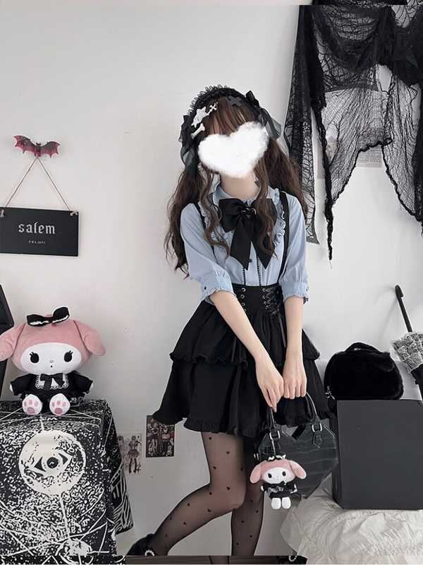 Mine Blouse + Suspender Skirt Set