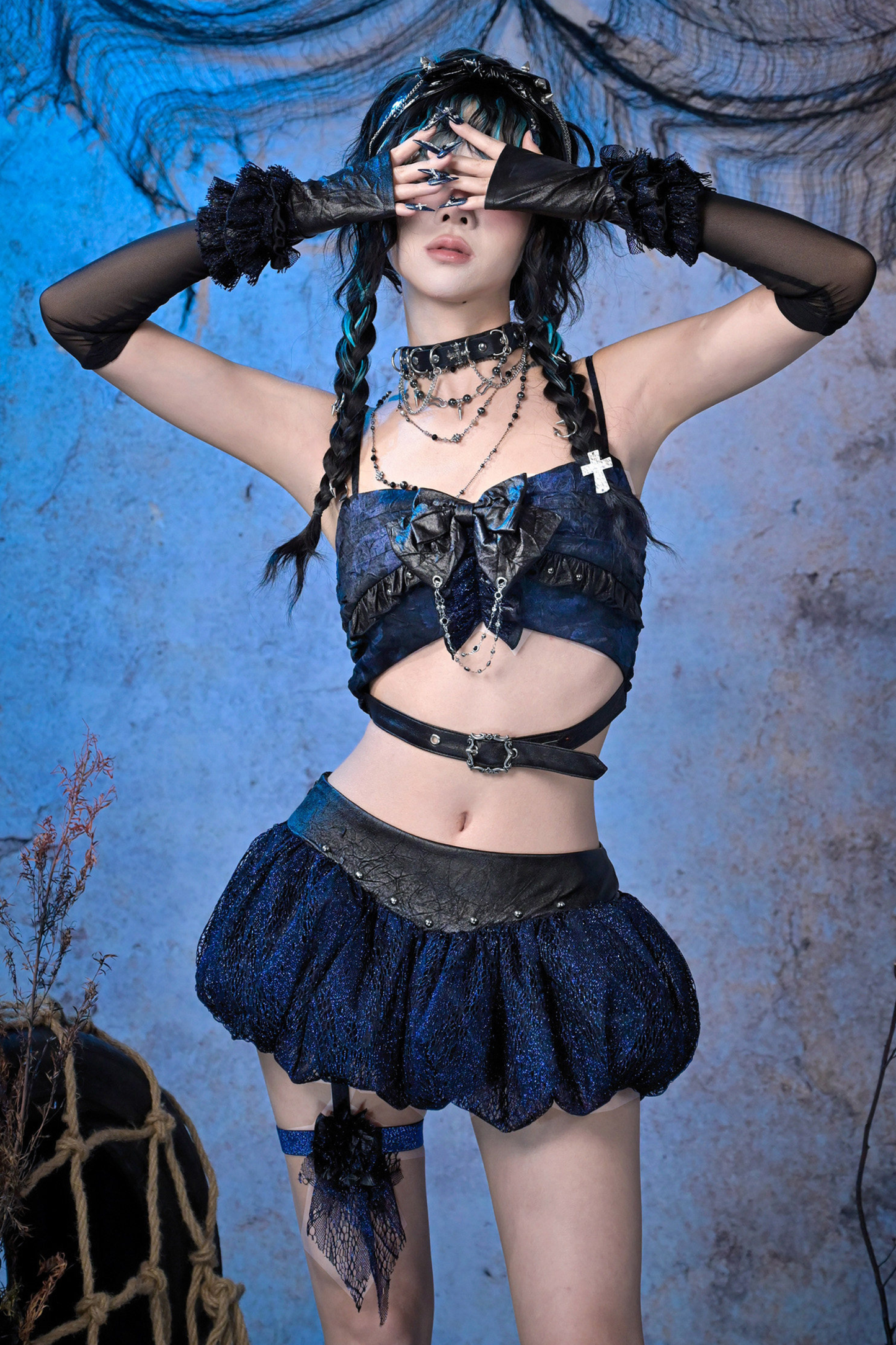 レーススパークリングパフスカート+アクセサリー