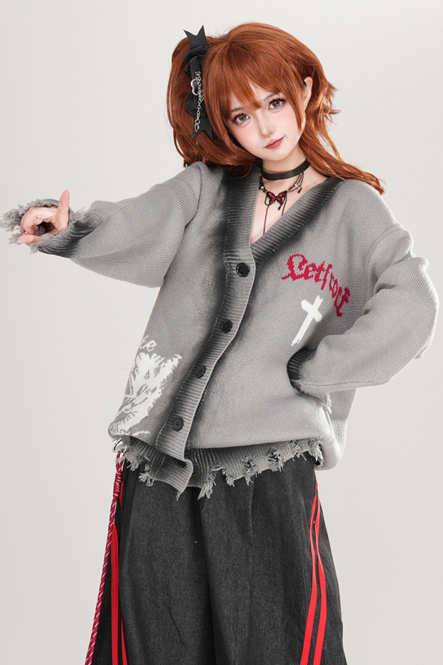 ナイトローズニットカーディガン