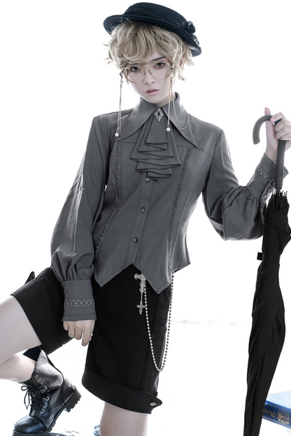 レトロロリータラムスリーブシャツ