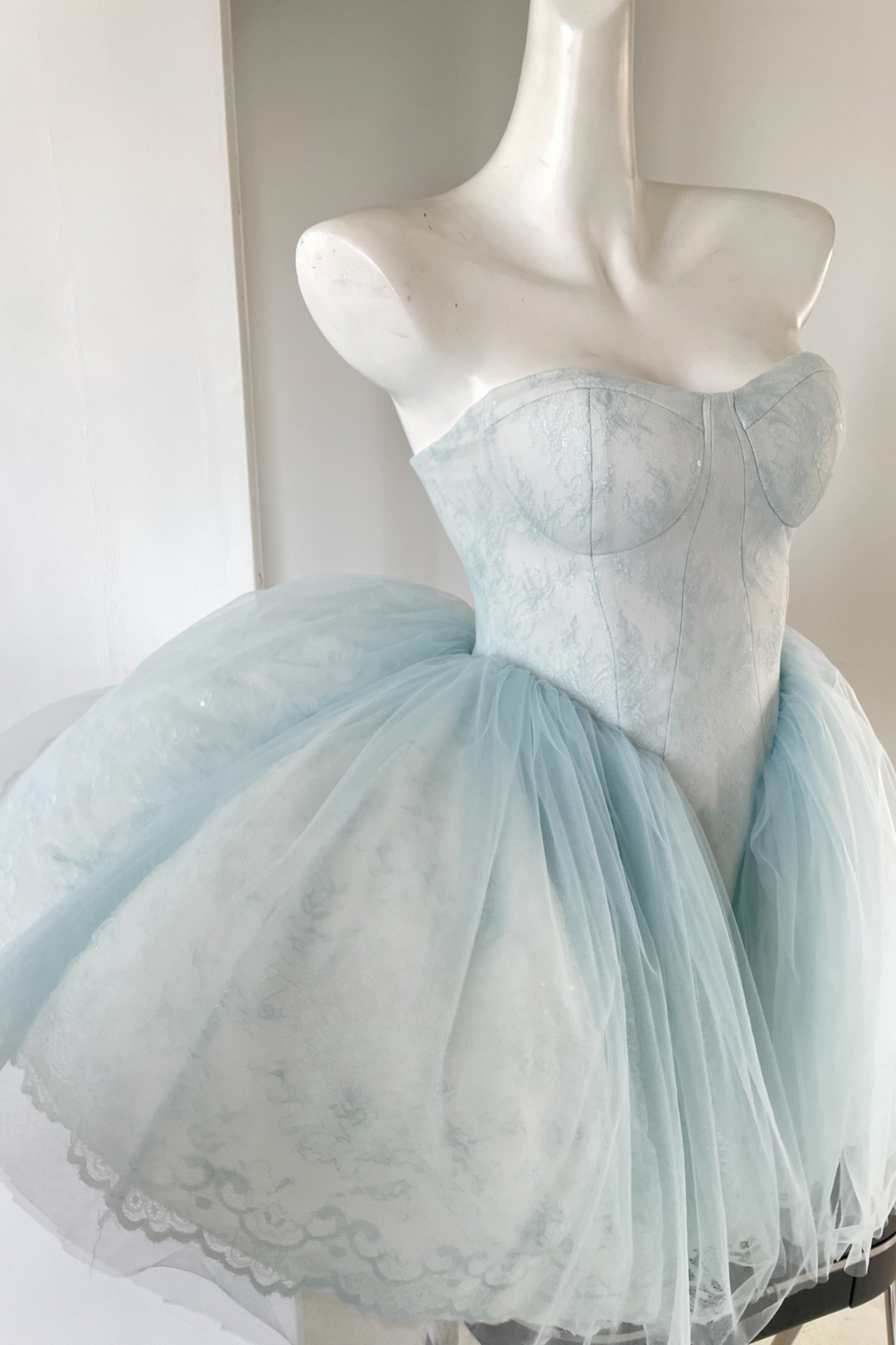 バレエスワンライトブルーロリータドレス