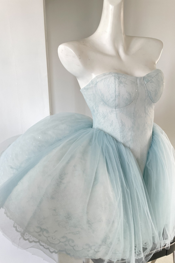 バレエスワンライトブルーロリータドレス