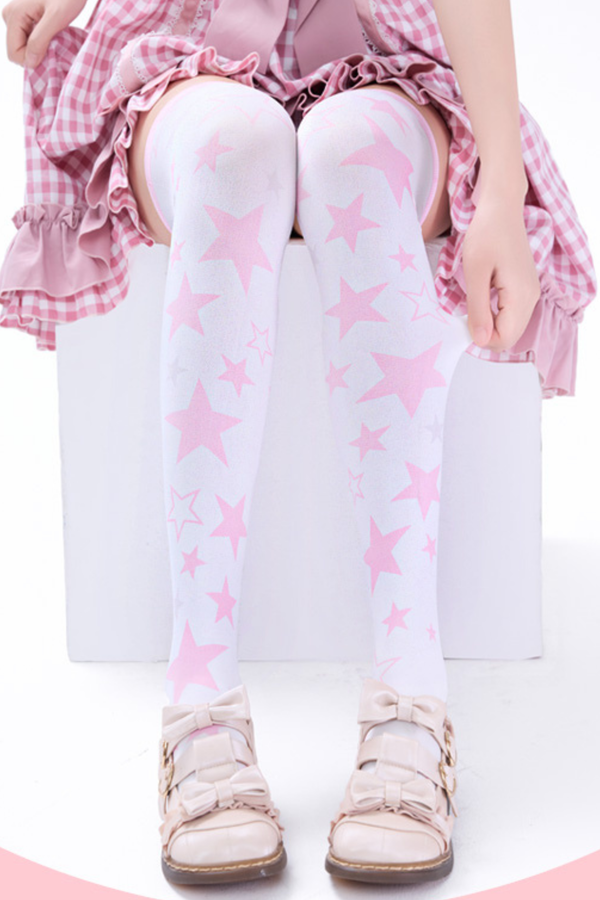 スターアシメニーハイソックス