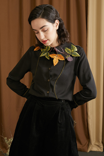 リーフベリーカラーシャツ