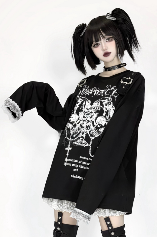 [Reservation product] Karmin Punk Double Sculprint Dark Tops