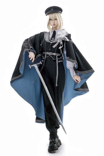 ダークナイトミリタリーマント+パンツ+シャツ+アクセサリー