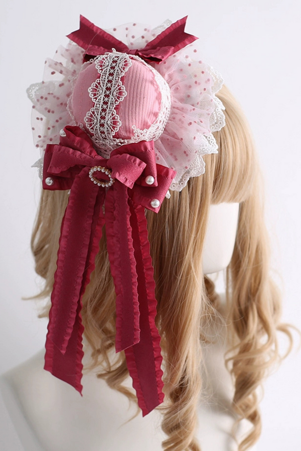 Rose Red Velvet Cake Doll Accessories