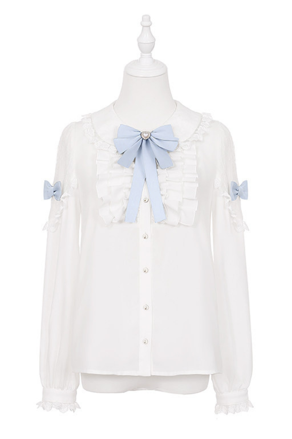 レースシャツ+ケーキビブスカート