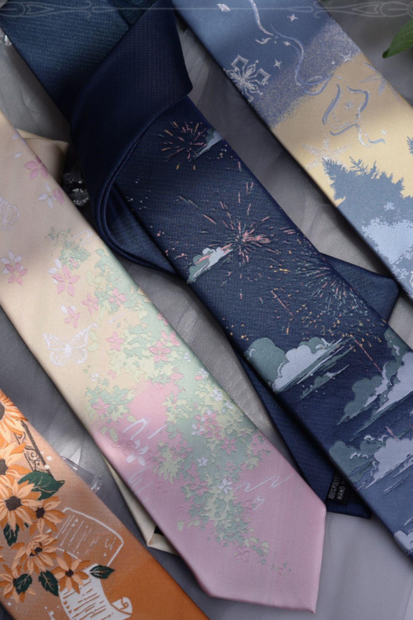 Japanese Retro Art Neckties