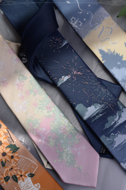 Japanese Retro Art Neckties
