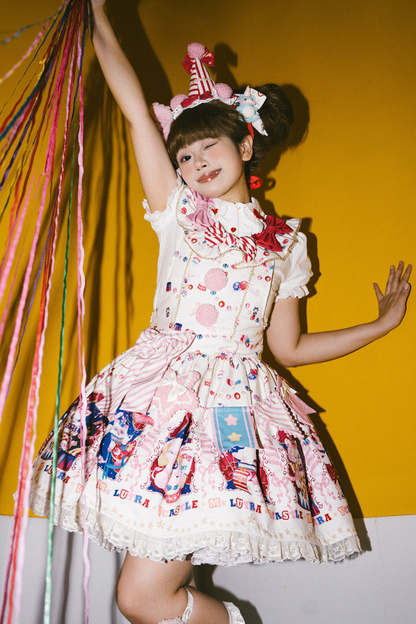 サーカスサスペンダーロリータドレス＋スカート