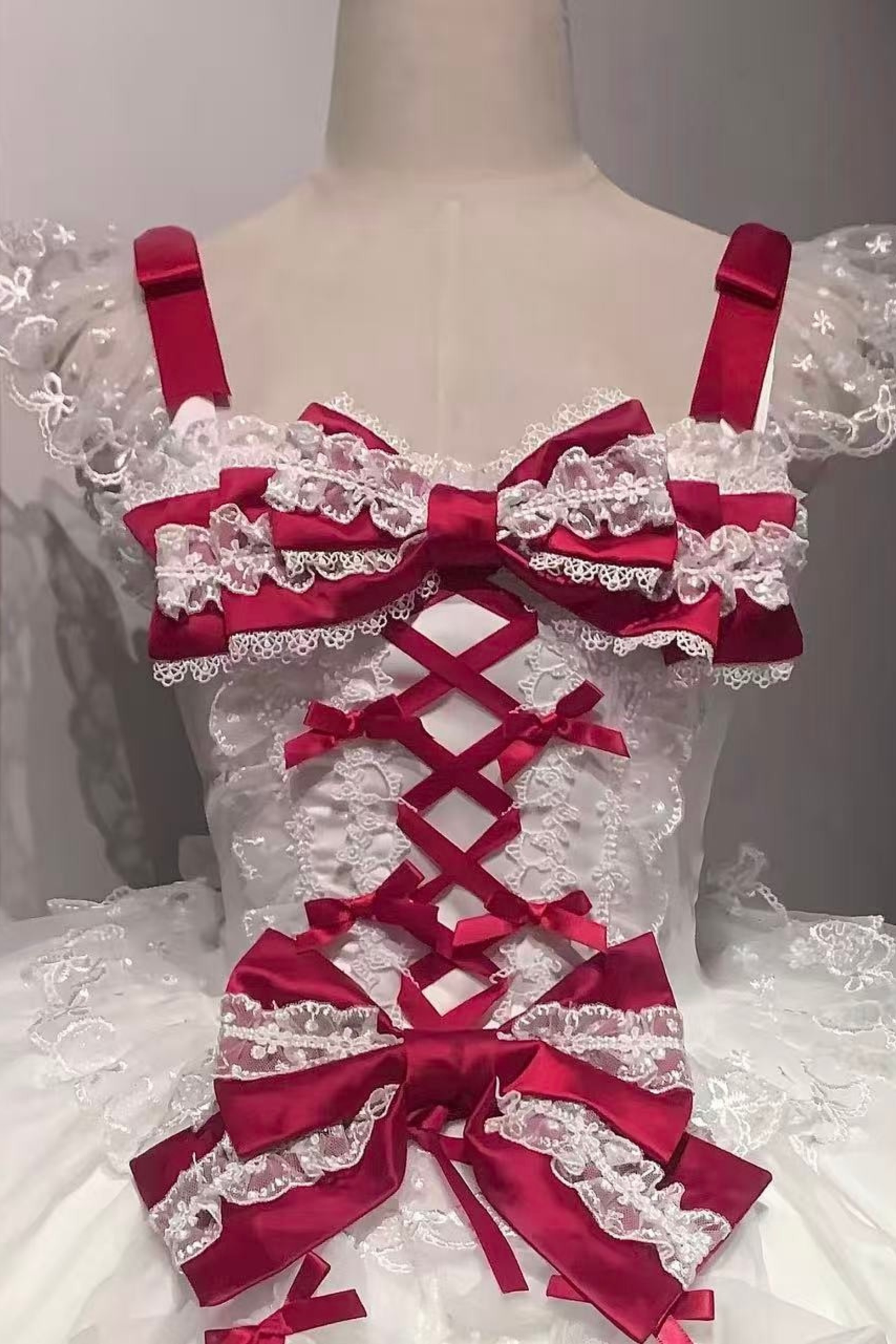 Sweetheart Lolita Dress + Ribbon + Veil