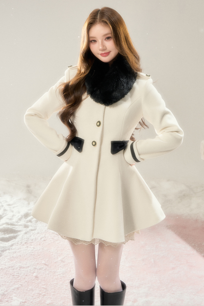 Old French Hepburn Wool Coat