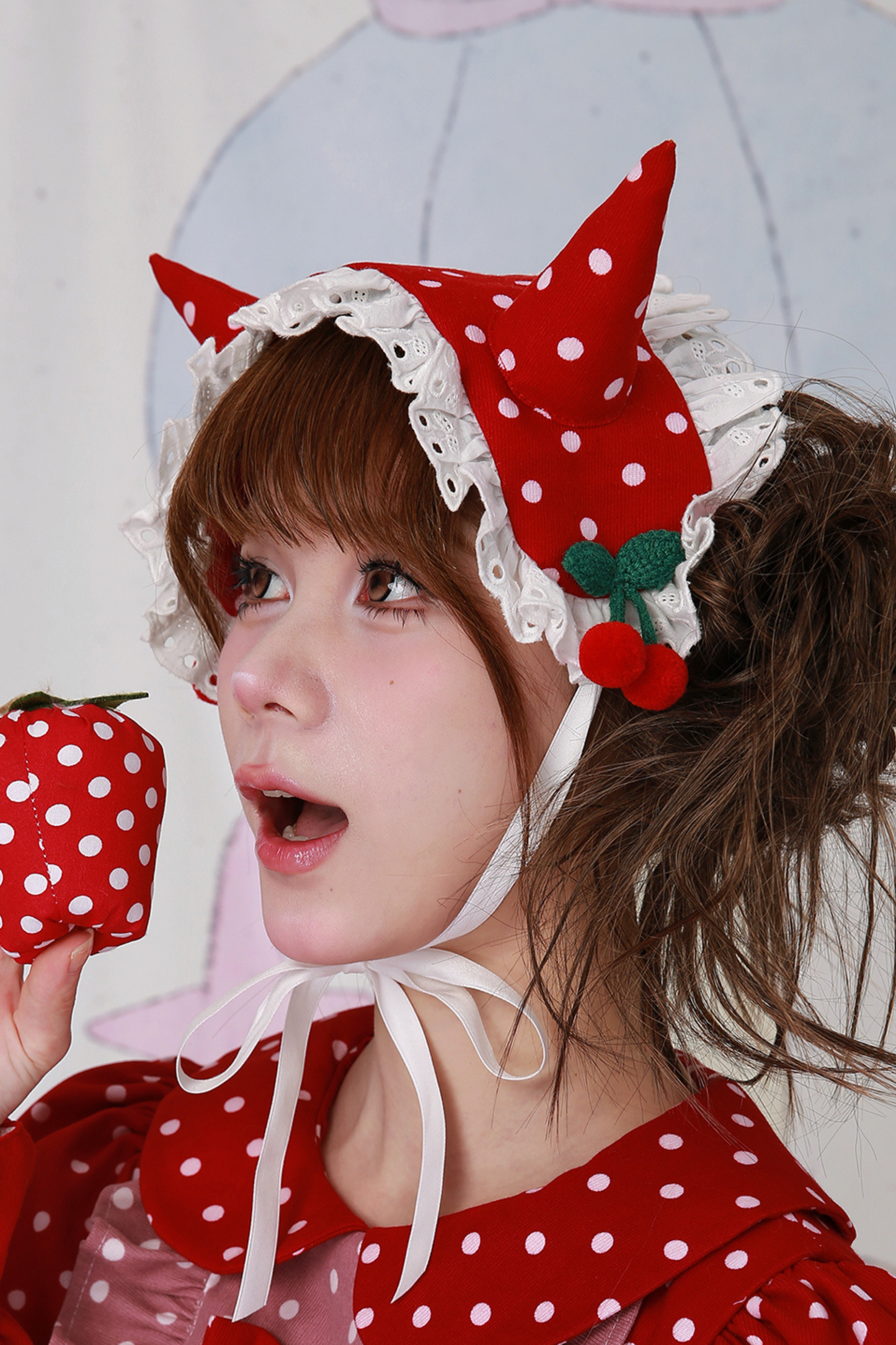 レトロポルカドットヘアバンド