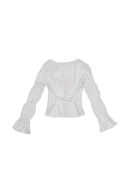 Polka Dot Plaid Blouse