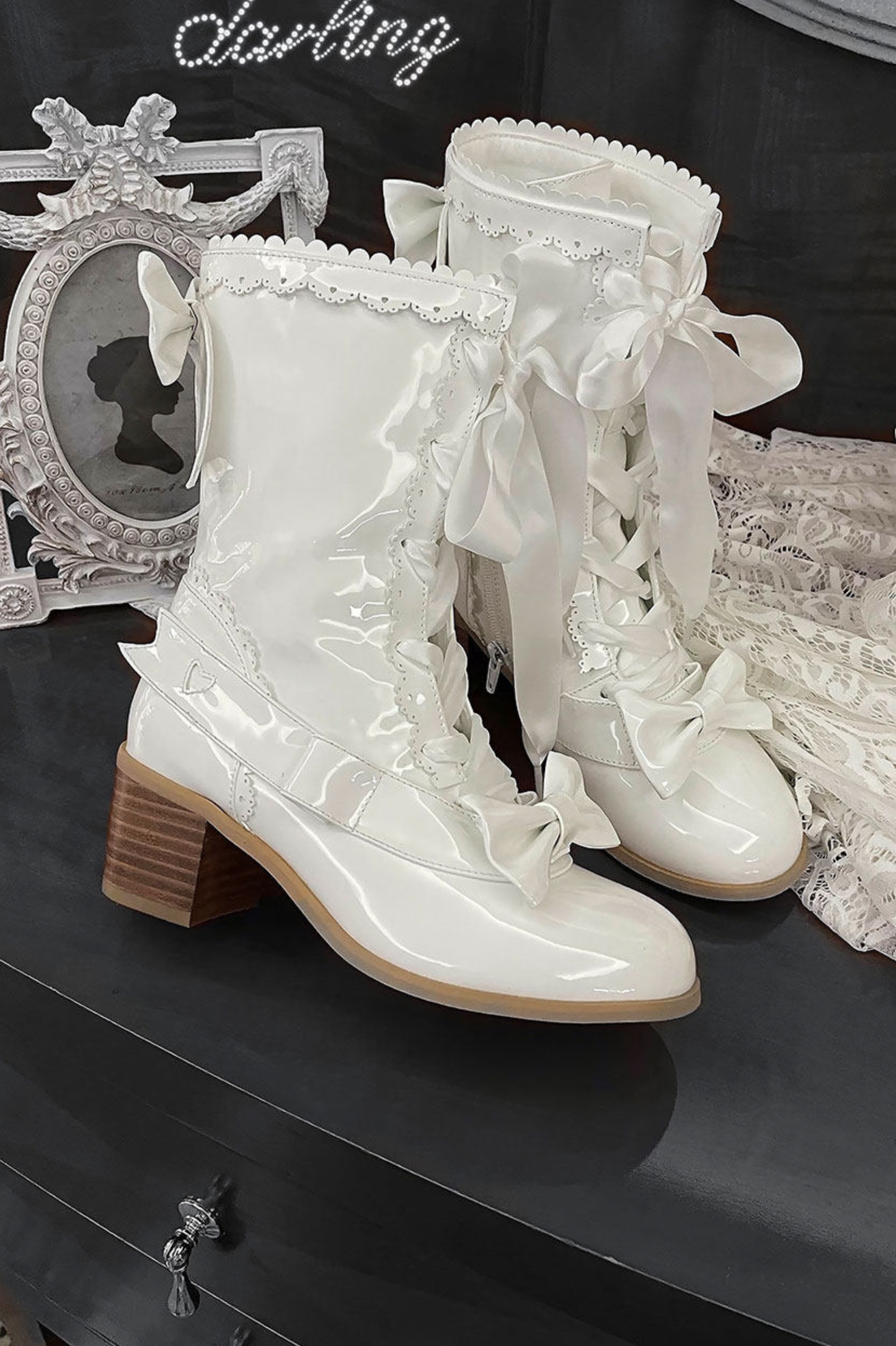 Sheep puff retro boots